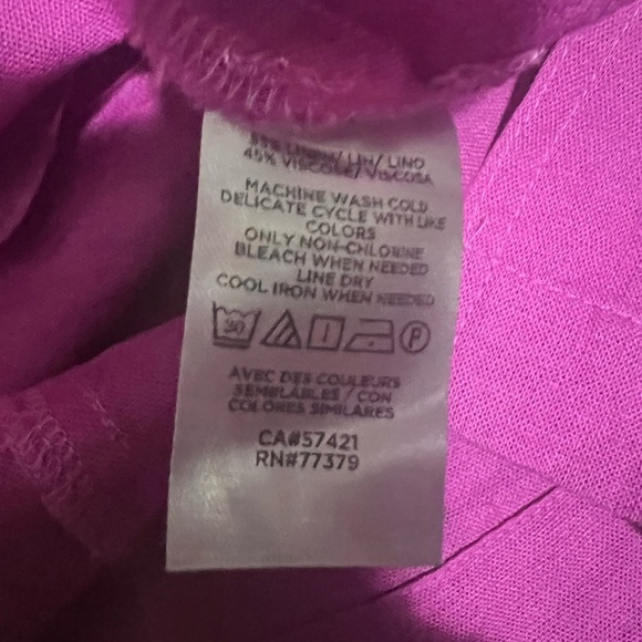 Ann Taylor Pink Sleeveless Buttoned Tank Top - Picture 8 of 8